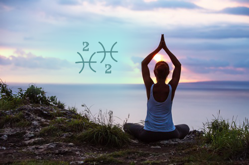 Woman meditating